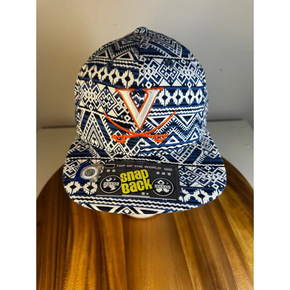 Top of the World University of Virginia Cavaliers Snapback Hat Montezuma Pattern